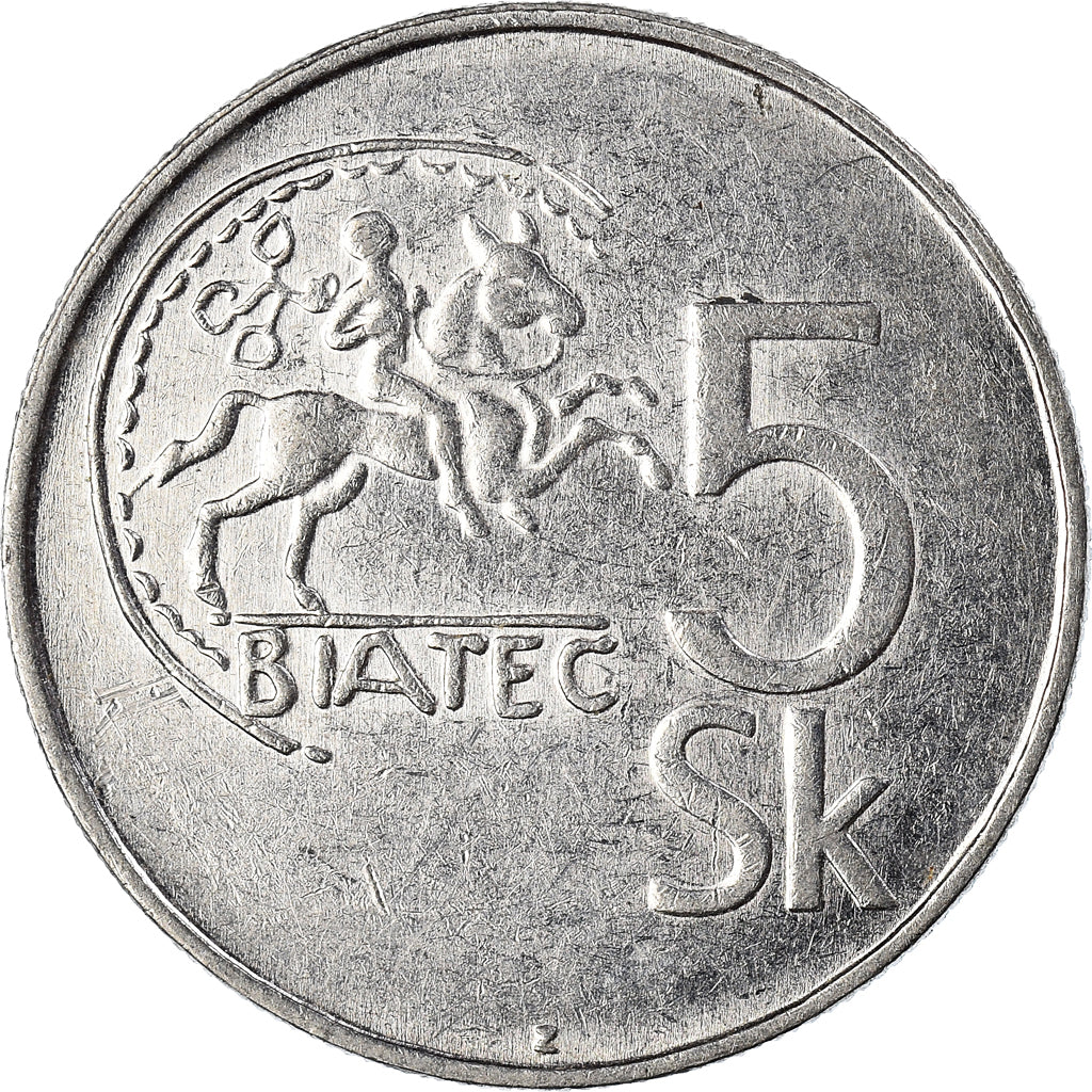 Coin, Slovakia, 5 Koruna, 1995