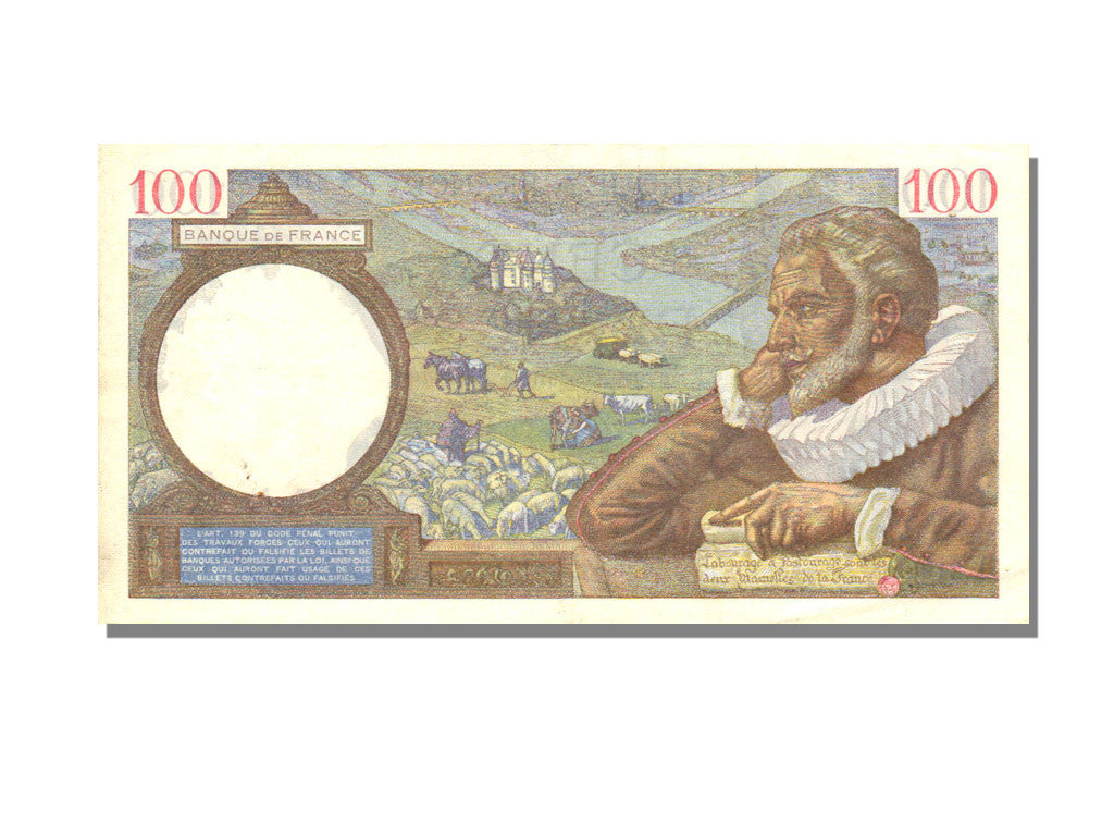 France, 100 Francs, 100 F 1939-1942 ''Sully'', 1941, KM #94, 1941-05-21,...