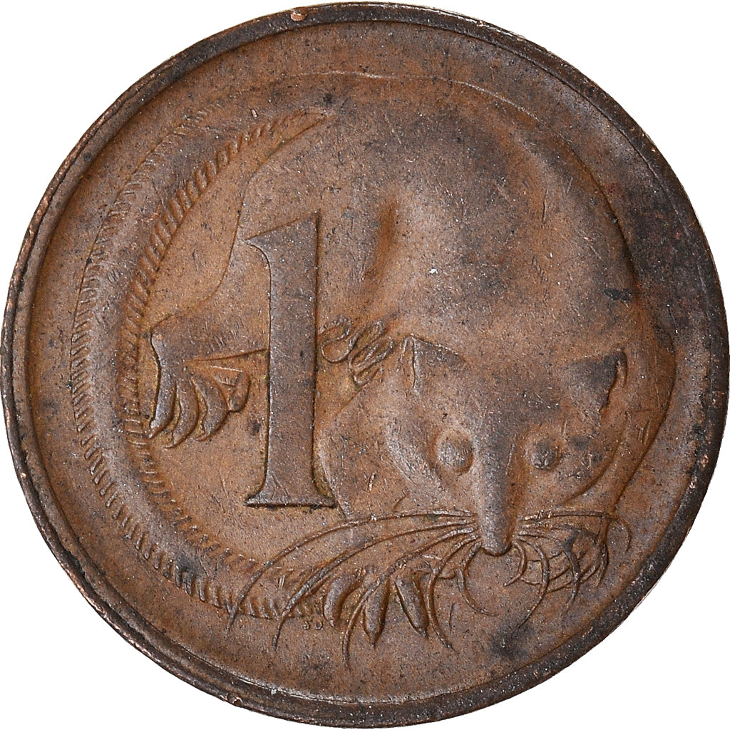 Coin, Australia, Cent, 1966