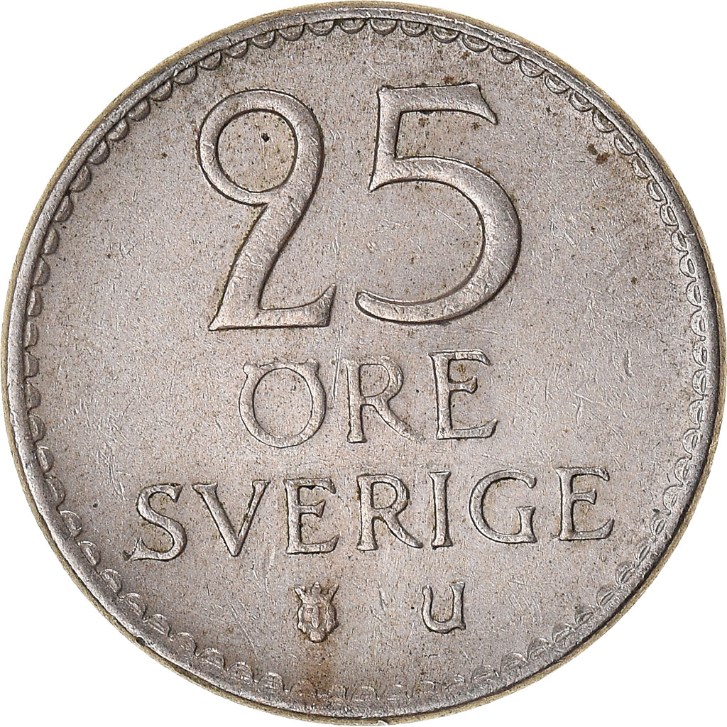 Moneta, Szwecja, 25 Öre, 1962
