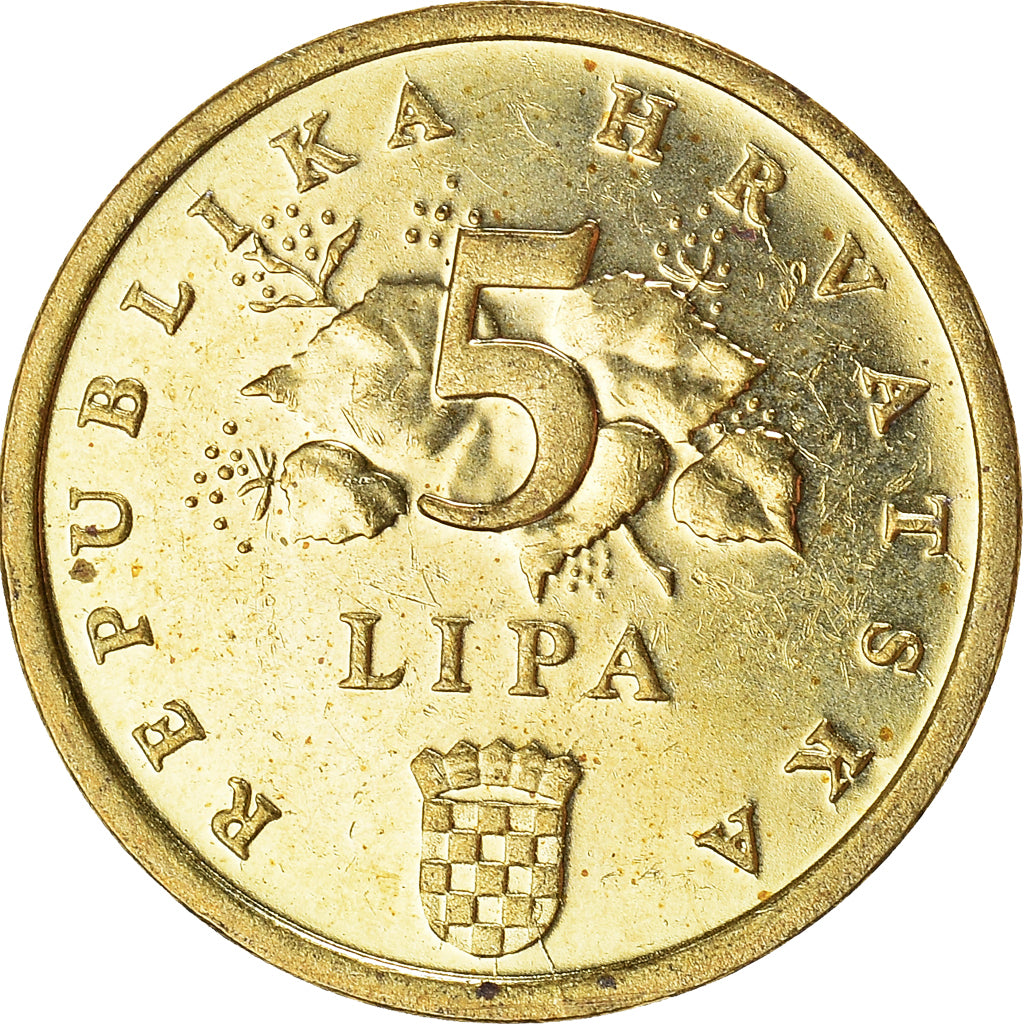 Münze, Kroatien, 5 Lipa, 2014