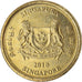 Moneda, Singapur, 5 Cents, 2010