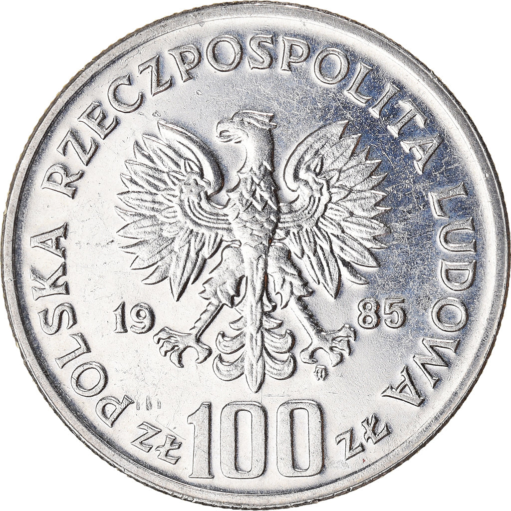 Moneta, Polonia, 100 Zlotych, 1985