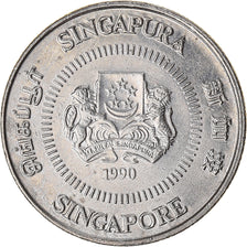 Moneta, Singapore, 10 Cents, 1990