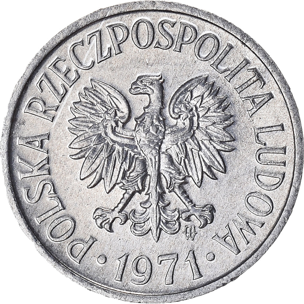 Moneta, Polonia, 5 Groszy, 1971