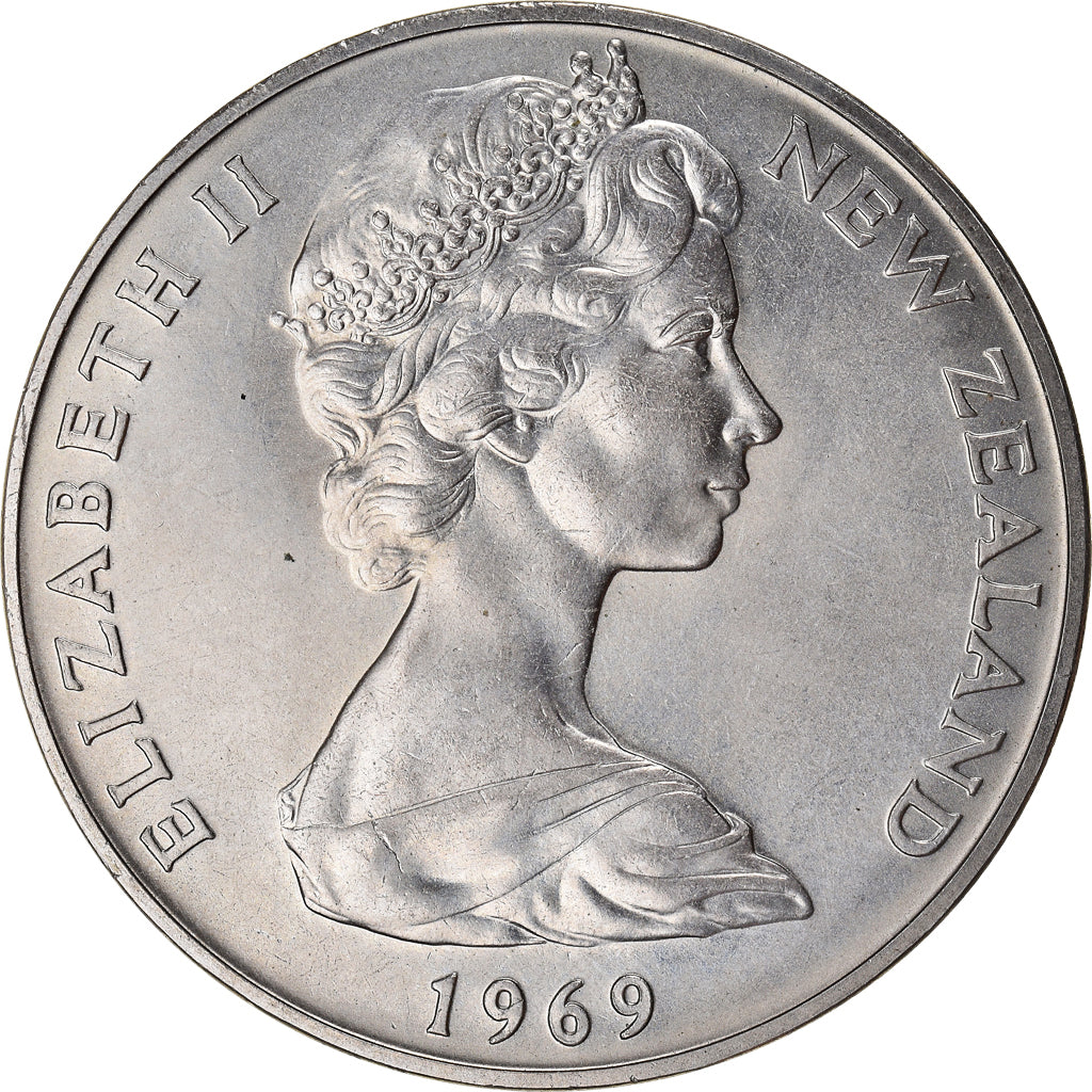 Moneda, Nueva Zelanda, Dollar, 1969