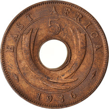 Coin, EAST AFRICA, 5 Cents, 1936