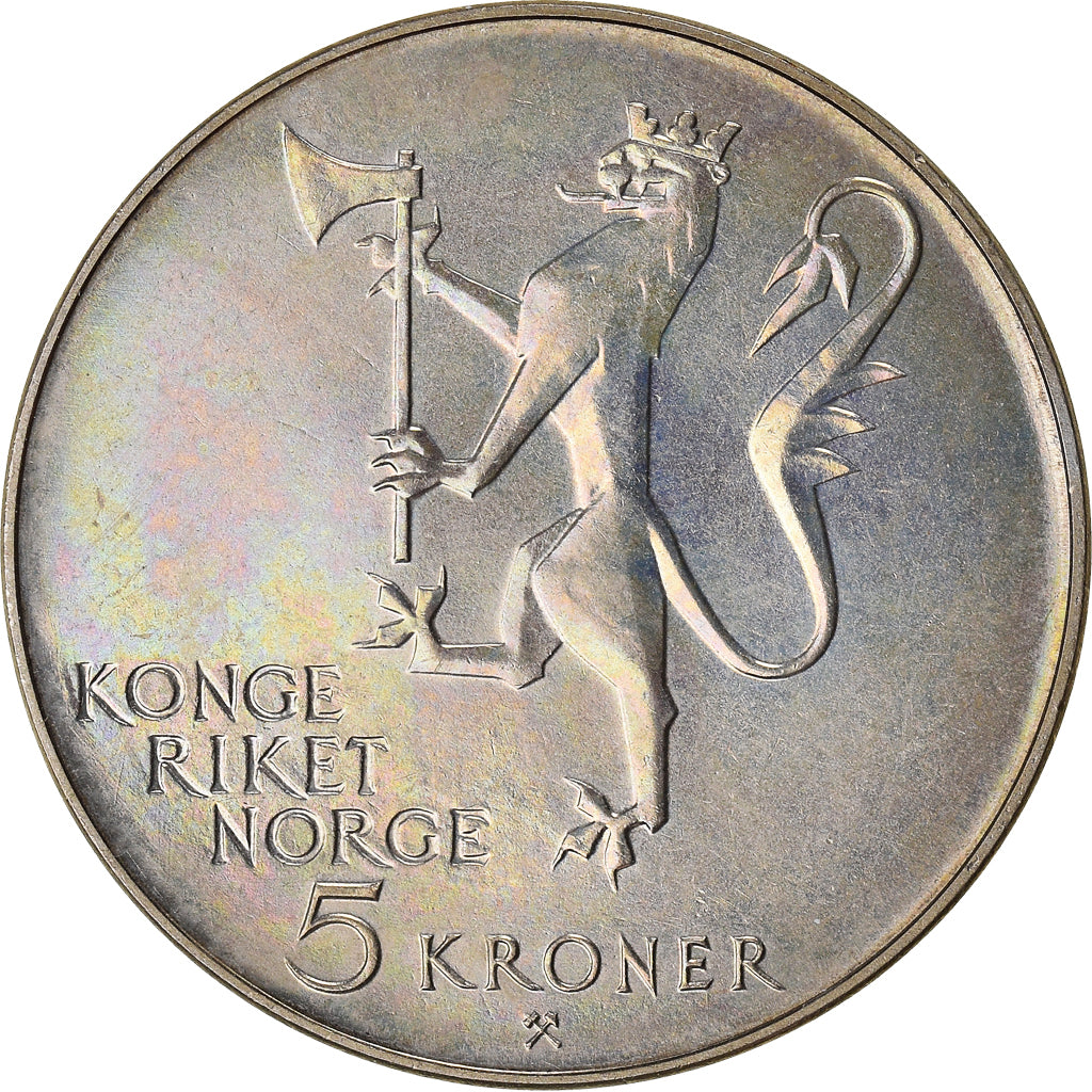 Coin, Norway, 5 Kroner, 1975
