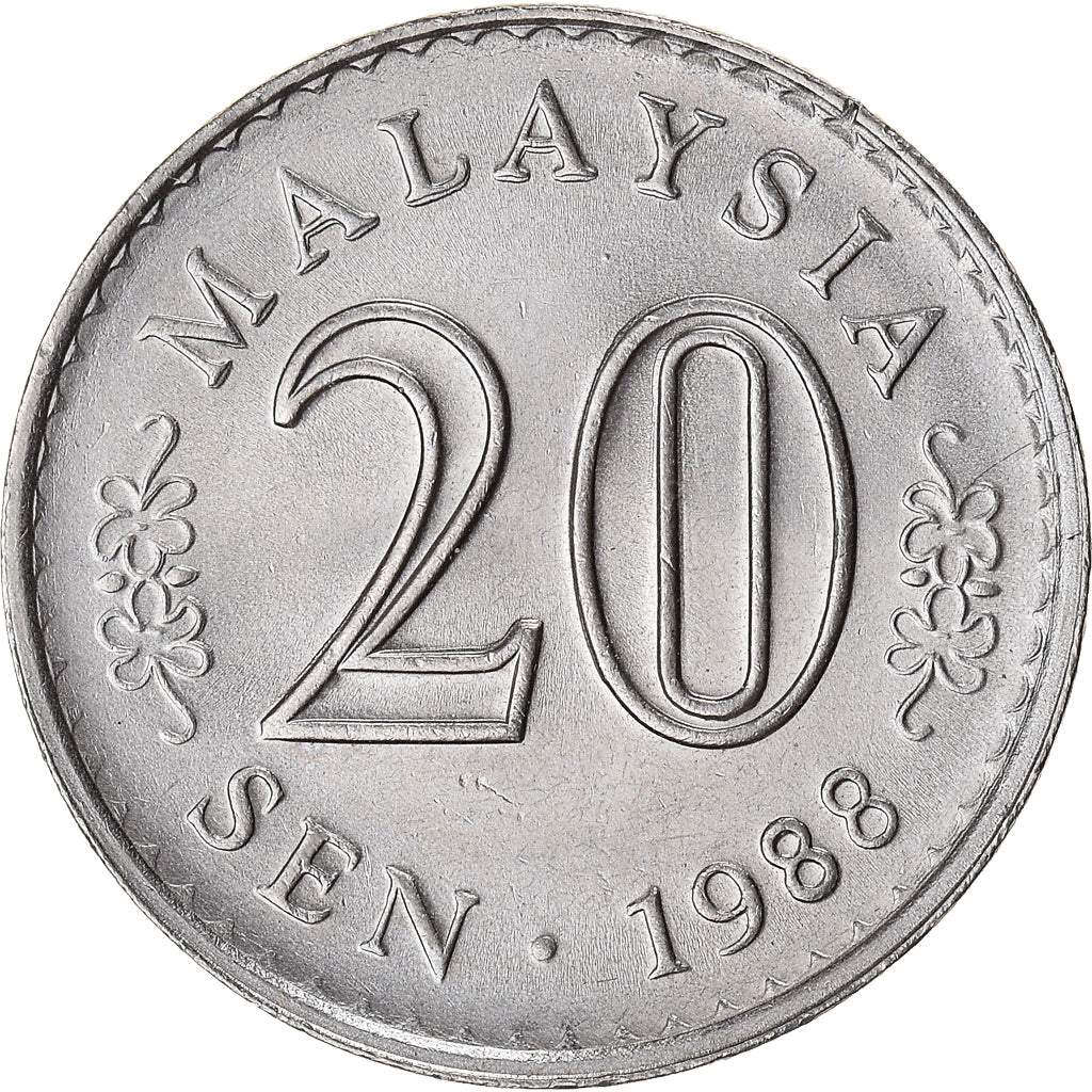 Moneta, Malezja, 20 Sen, 1988