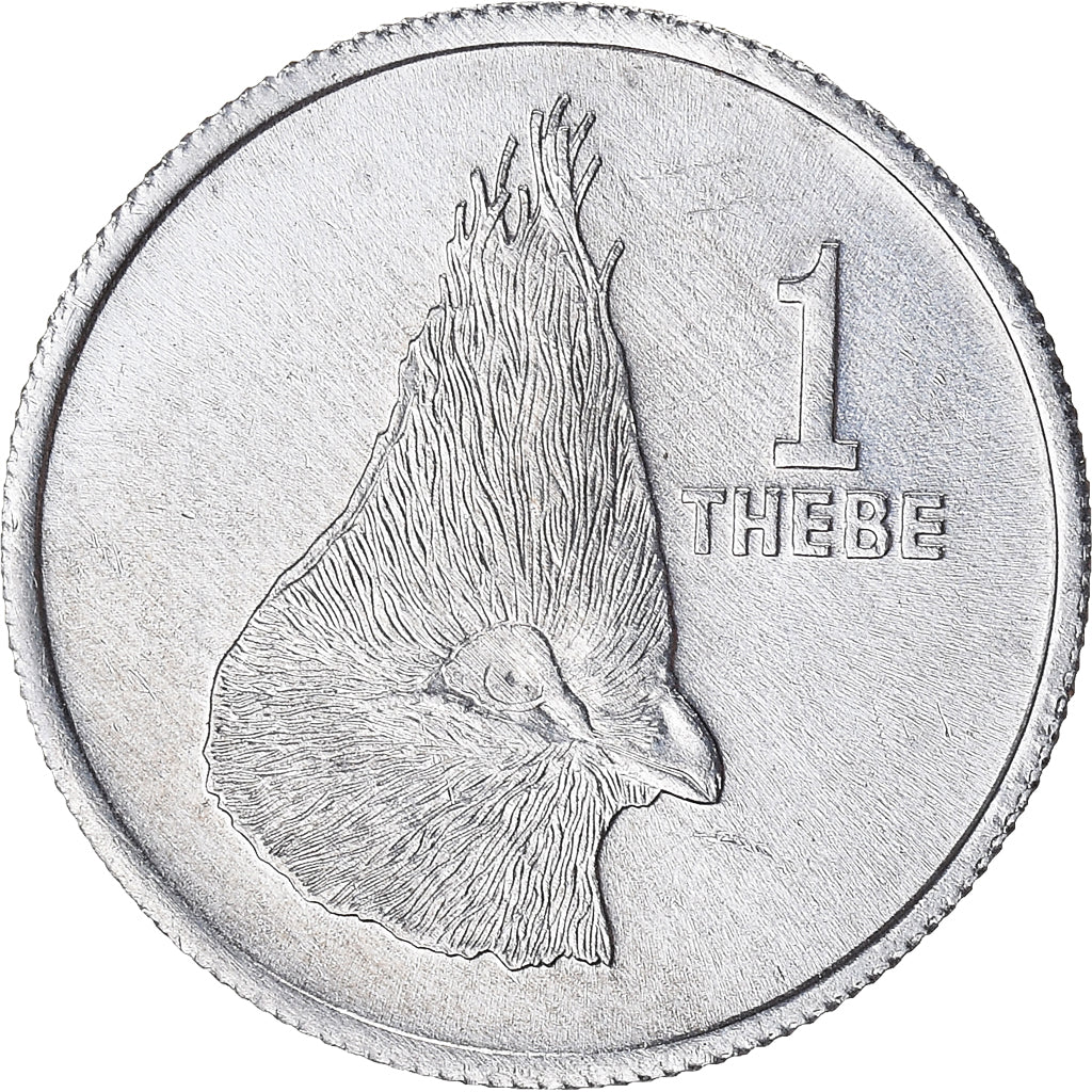 Coin, Botswana, Thebe, 1976