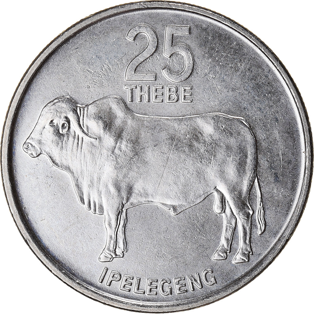 Moneda, Botsuana, 25 Thebe, 1991