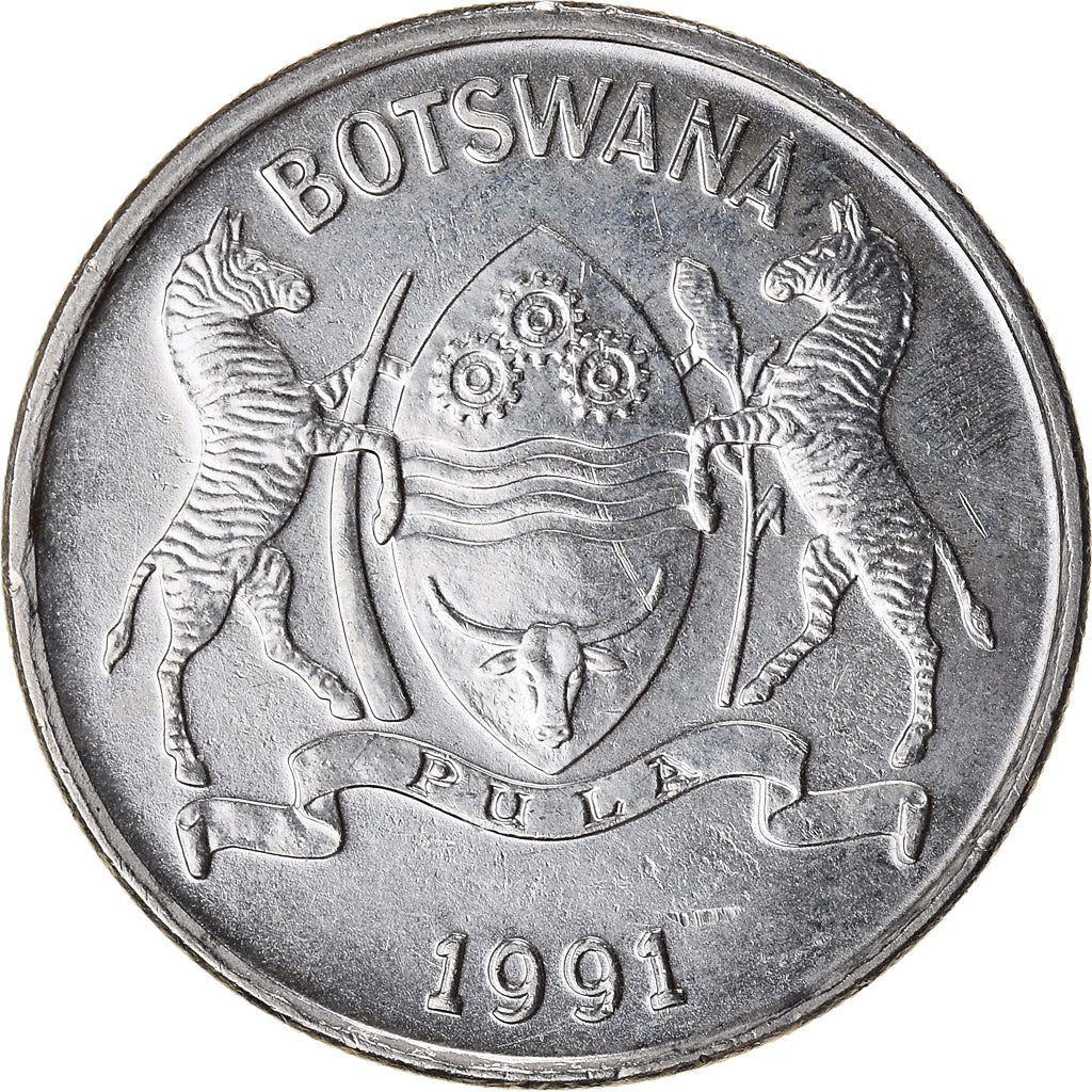Moneda, Botsuana, 25 Thebe, 1991