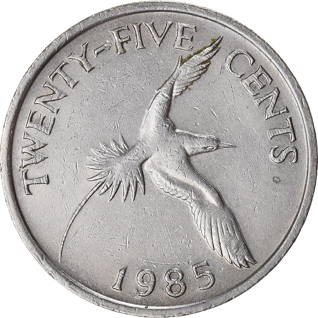 Moneda, Bermudas, 25 Cents, 1985