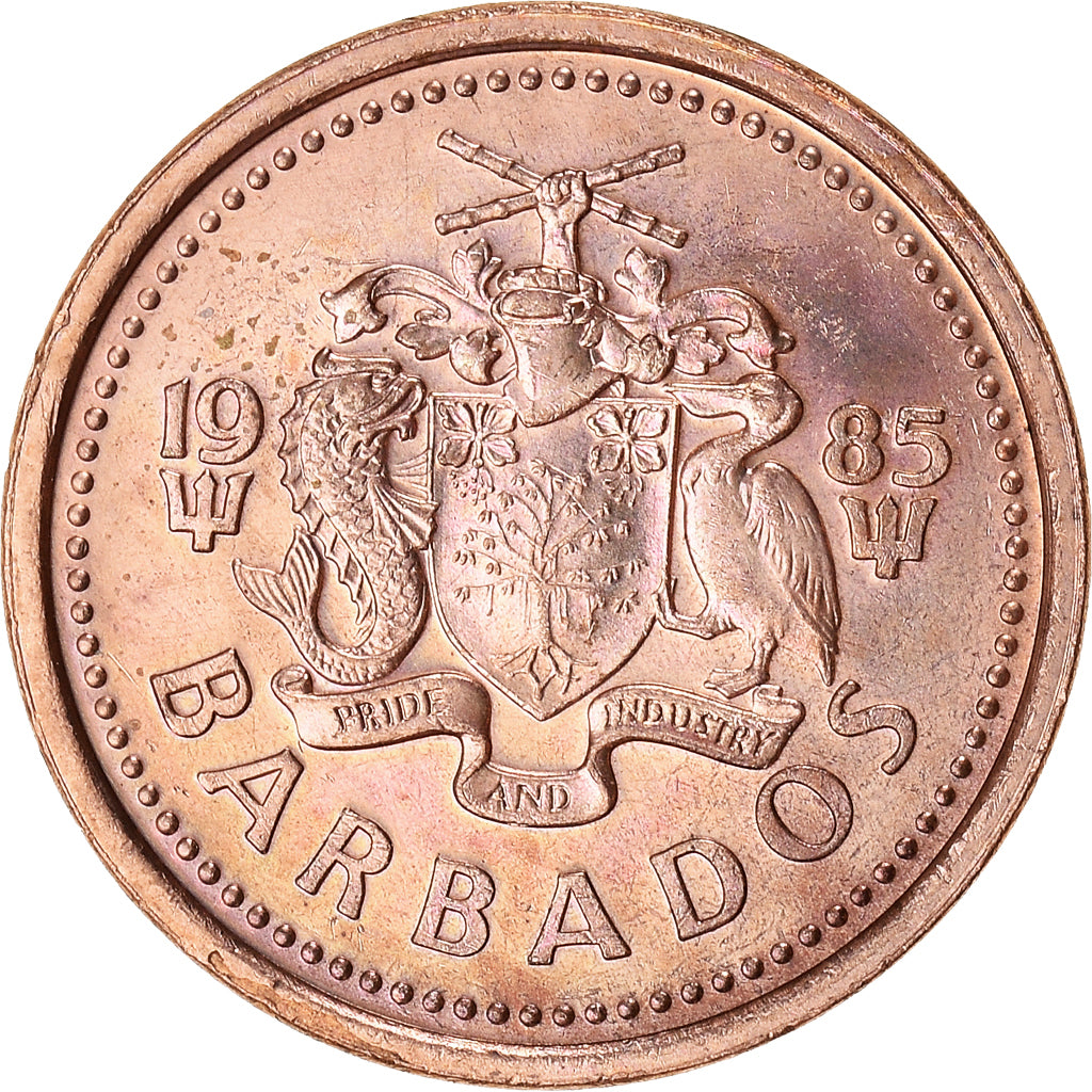Moneta, Barbados, Cent, 1985