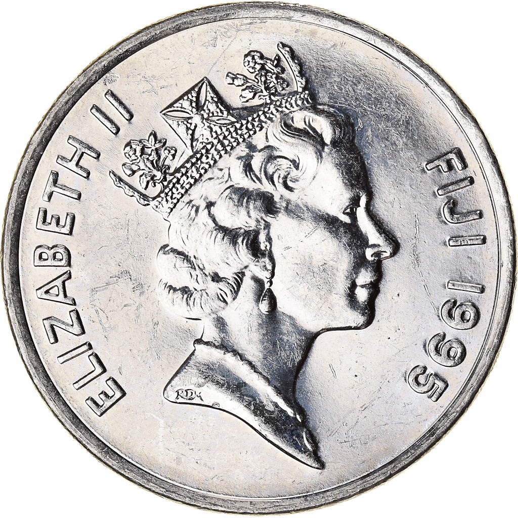 Coin, Fiji, 20 Cents, 1995