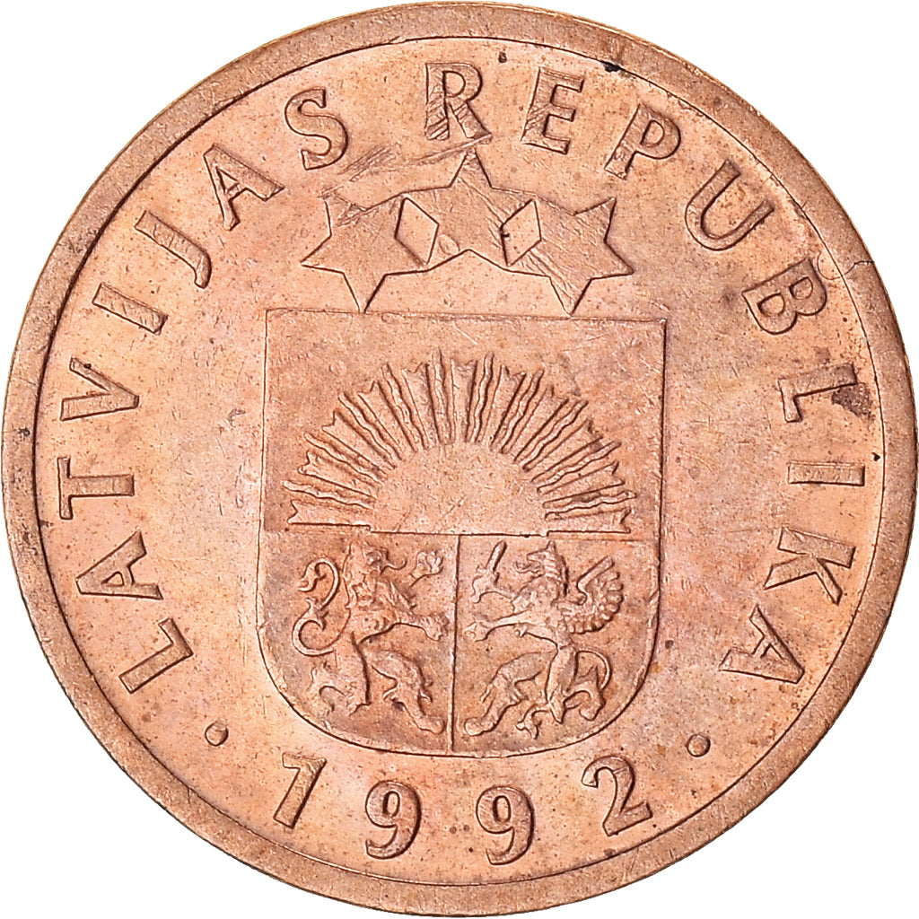 Coin, Latvia, Santims, 1992