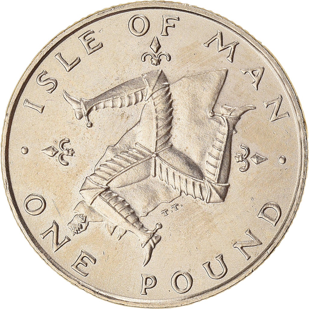 Moneda, Isla de Man, Pound, 1980