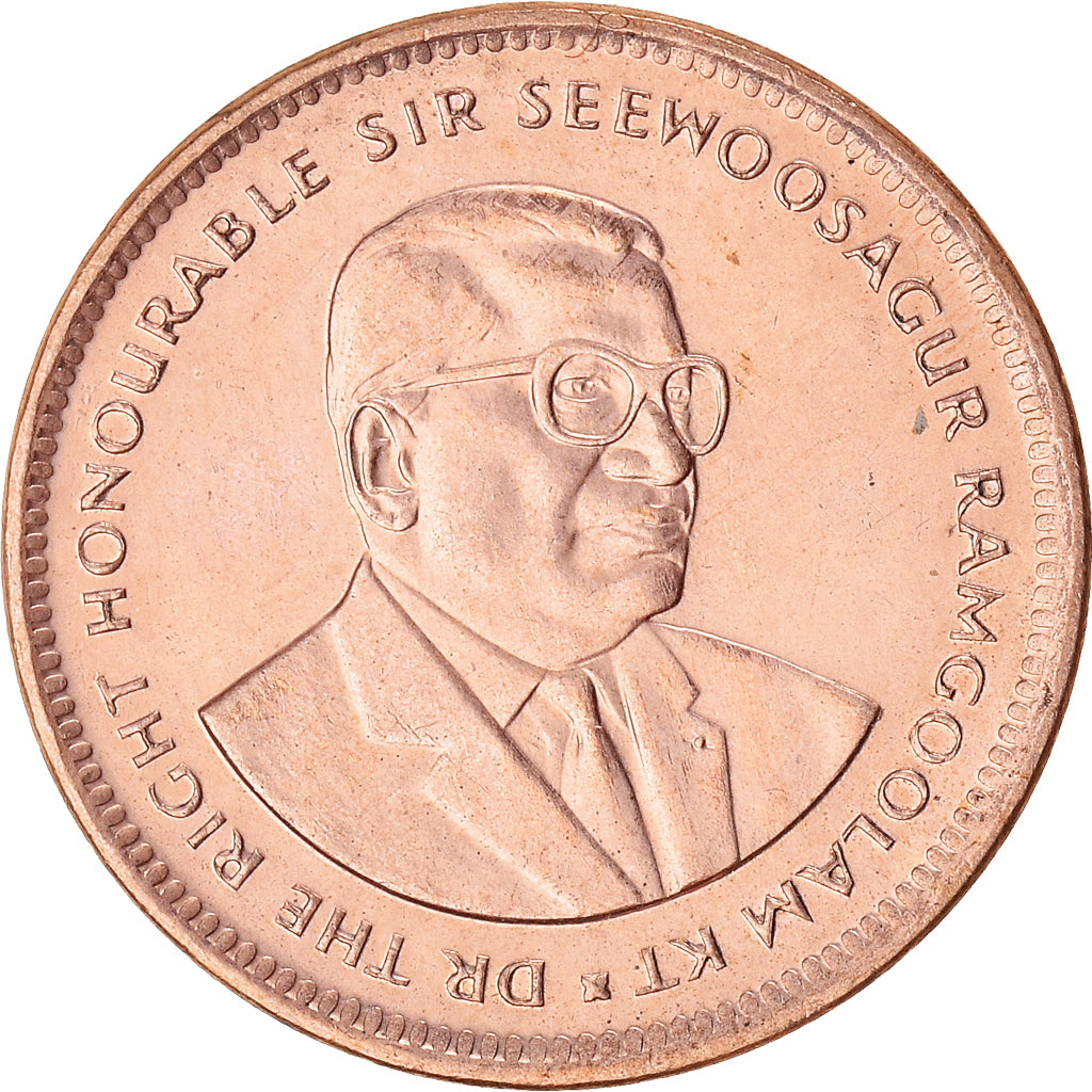 Coin, Mauritius, 5 Cents, 1995
