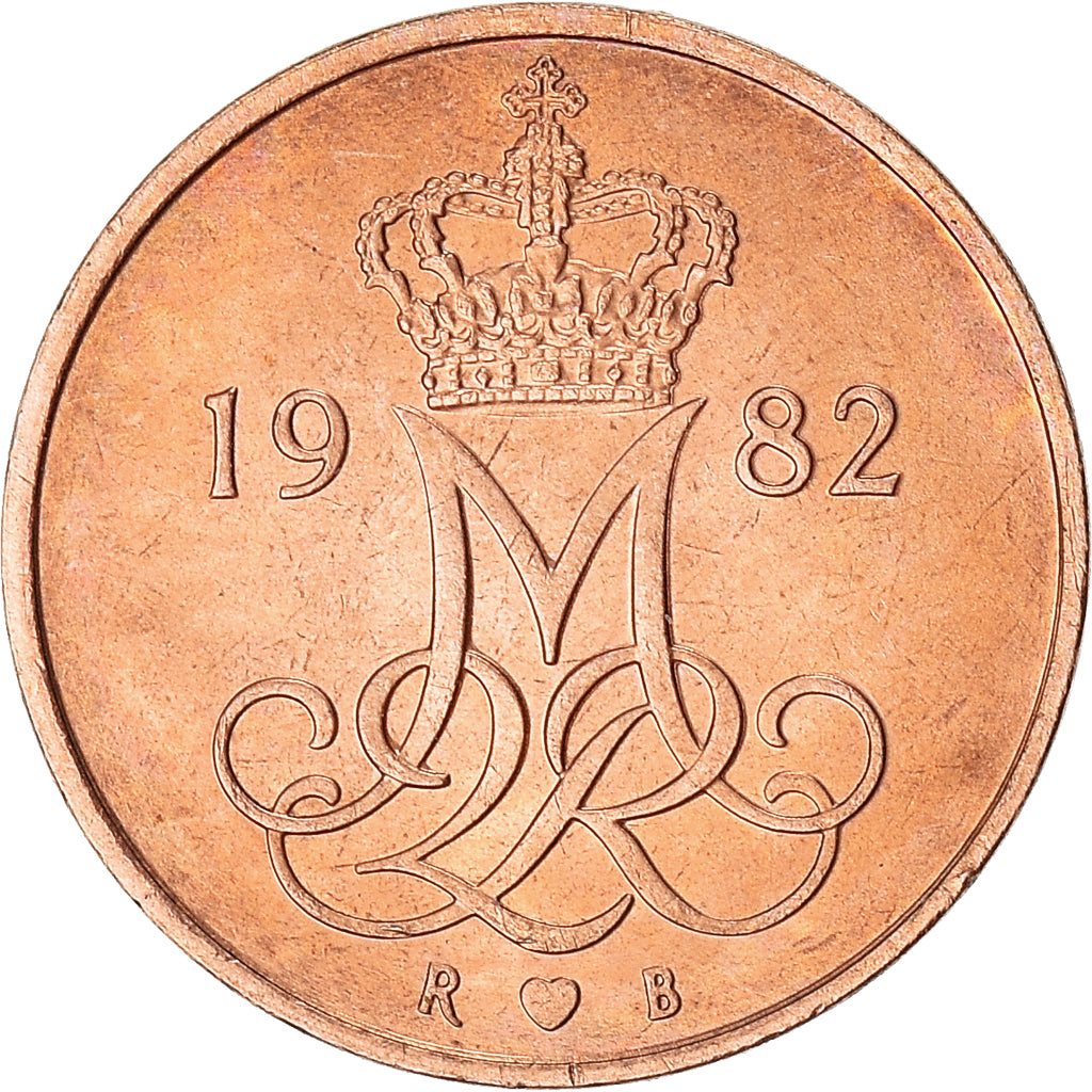Moneta, Danimarca, 5 Öre, 1982