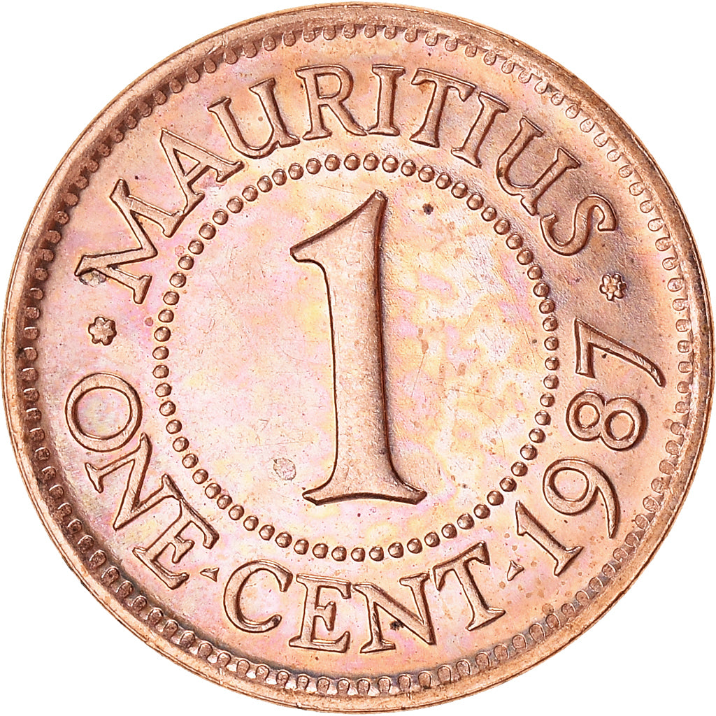 Coin, Mauritius, Cent, 1987
