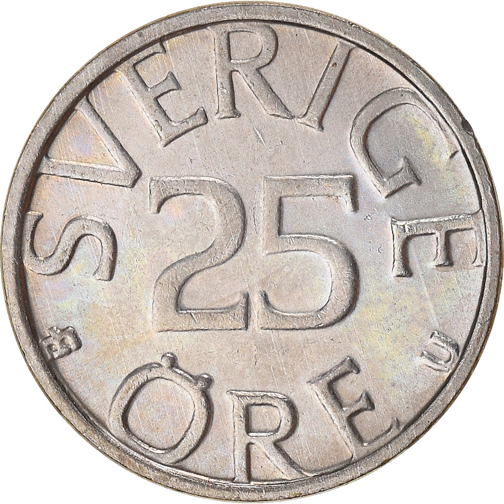 Monnaie, Suède, 25 Öre, 1982