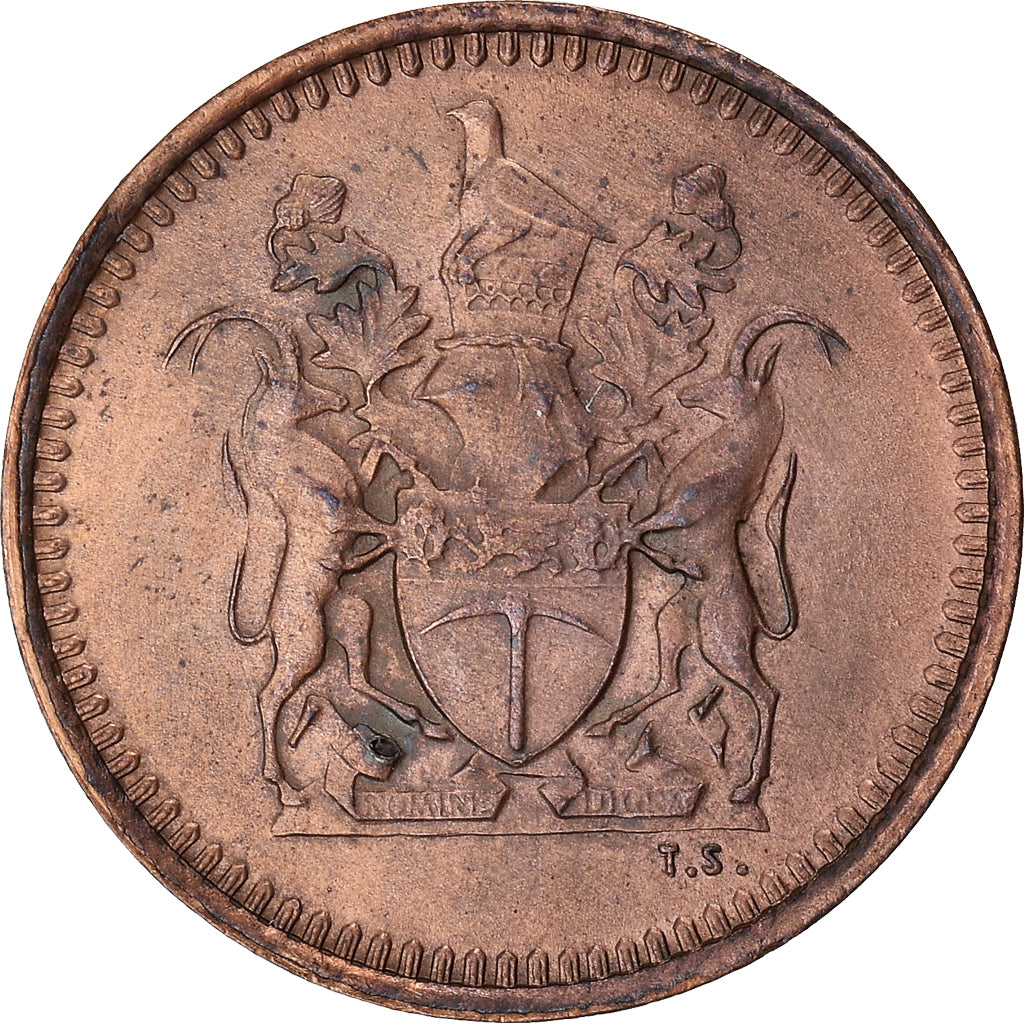 Coin, Rhodesia, 1/2 Cent, 1971