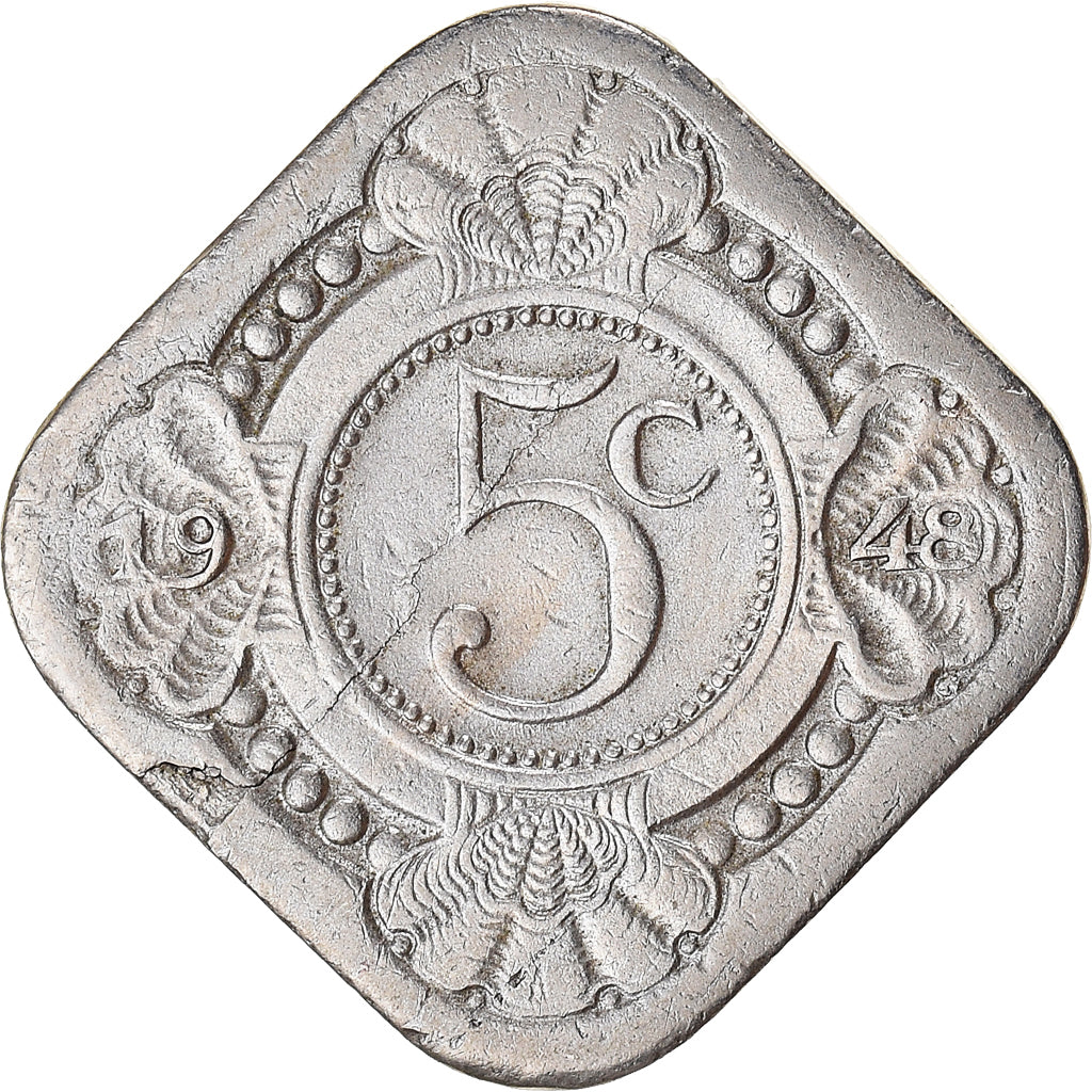 Moneda, Curaçao, 5 Cents, 1948