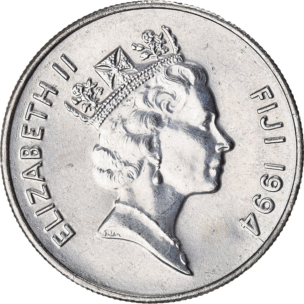 Coin, Fiji, 10 Cents, 1994