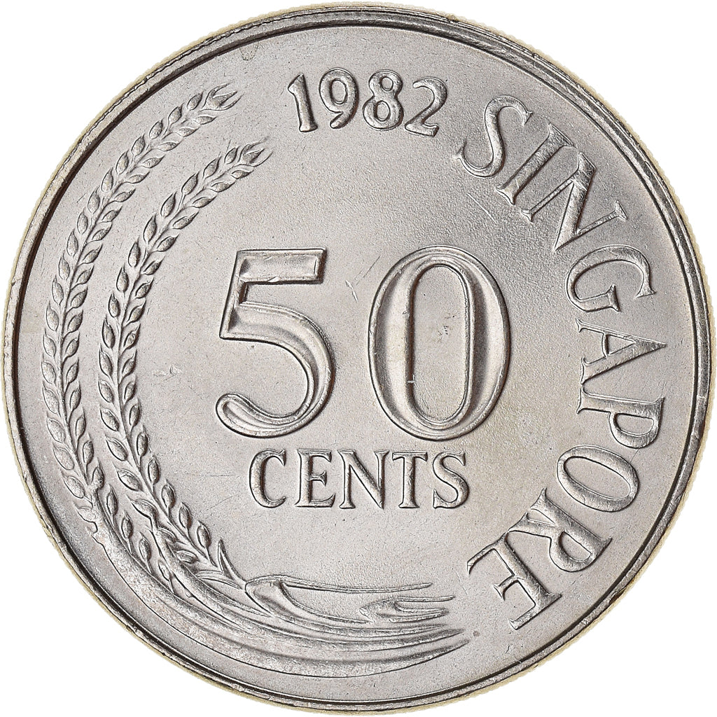 Moneta, Singapore, 50 Cents, 1982