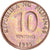 Moeda, Filipinas, 10 Sentimos, 1995, EF(40-45), Cobre