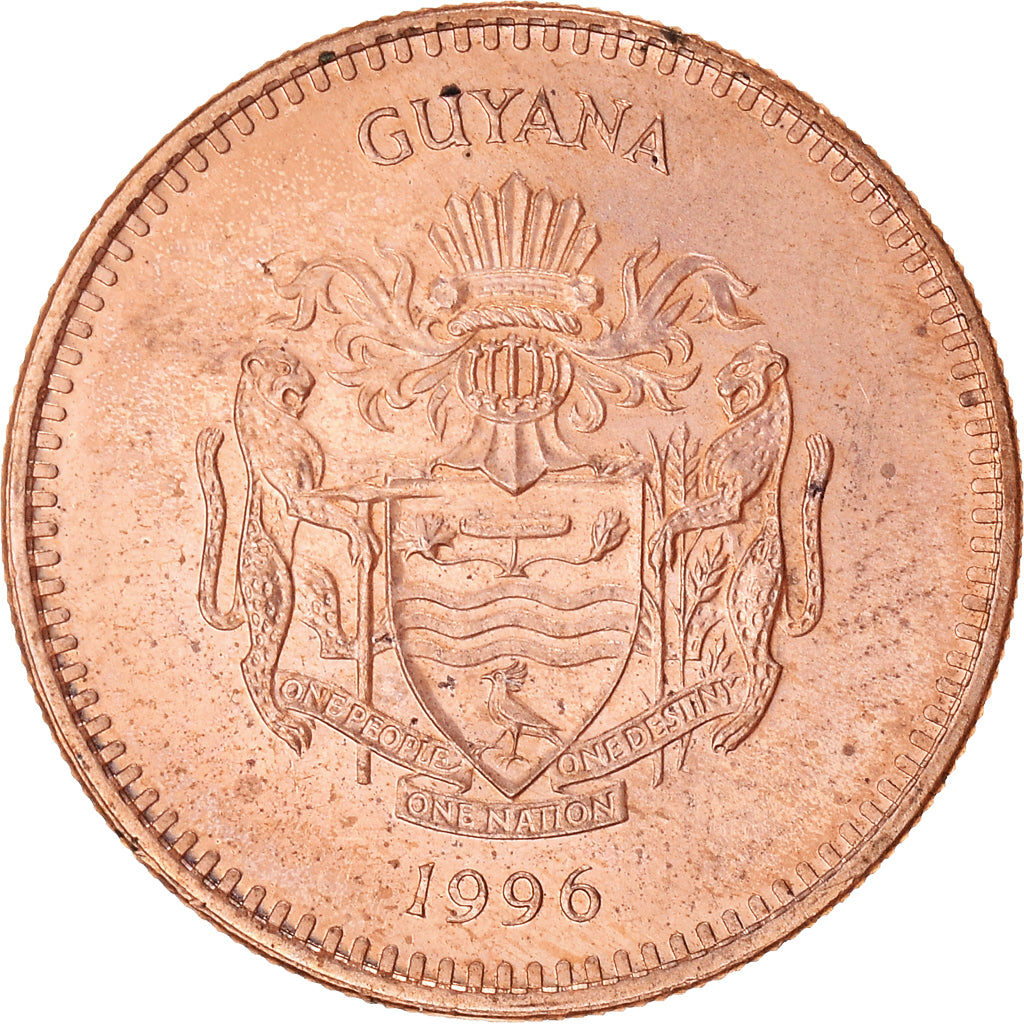 Munten, Guyana, 5 Dollars, 1996