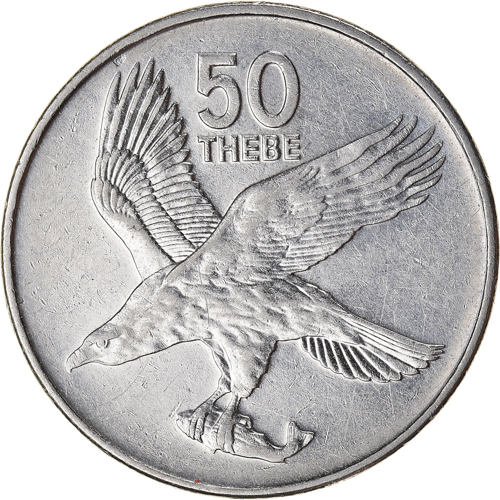 Münze, Botswana, 50 Thebe, 1991