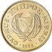 Moeda, Chipre, 2 Cents, 1988