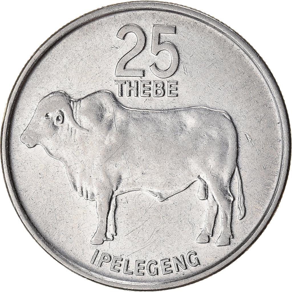 Moneda, Botsuana, 25 Thebe, 1991