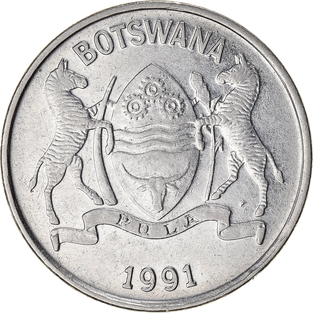 Moneda, Botsuana, 25 Thebe, 1991