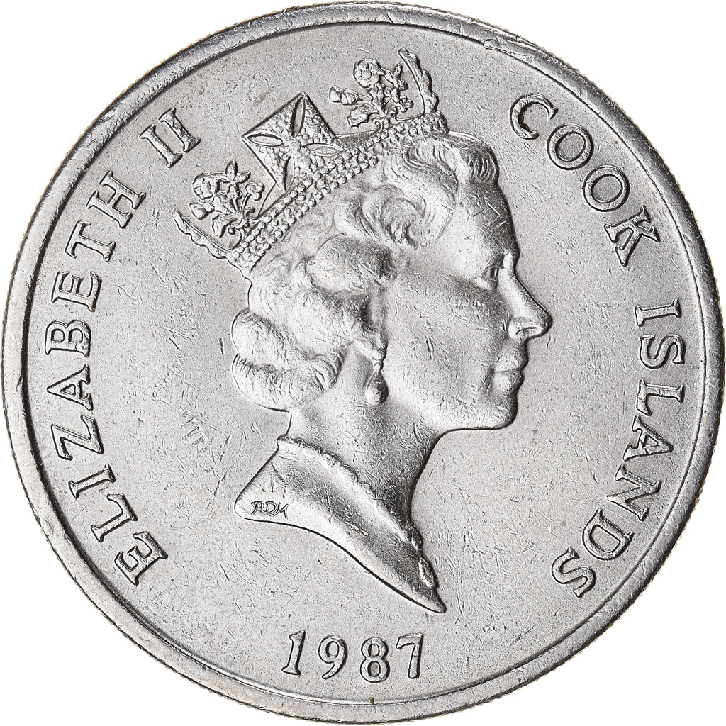 Moneda, Islas Cook, 20 Cents, 1987