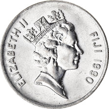 Coin, Fiji, 10 Cents, 1990