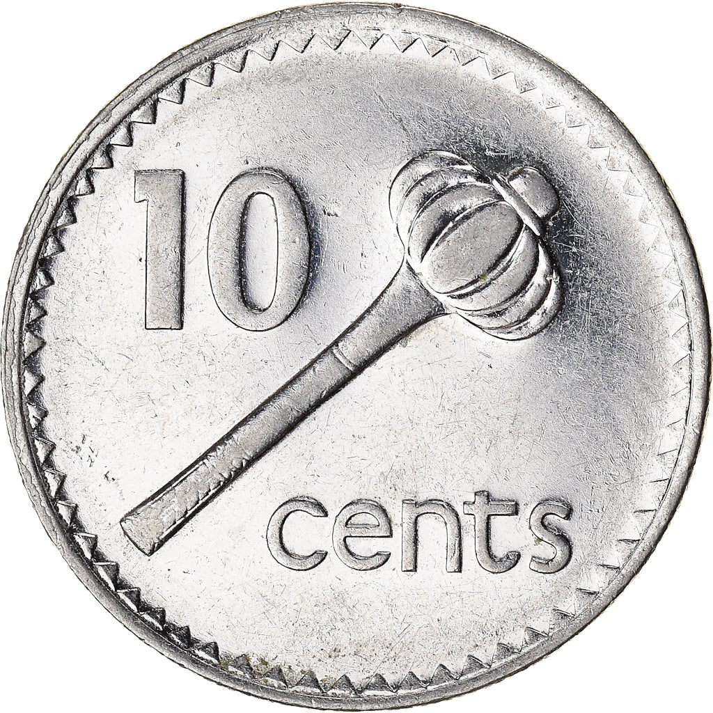 Coin, Fiji, 10 Cents, 1990