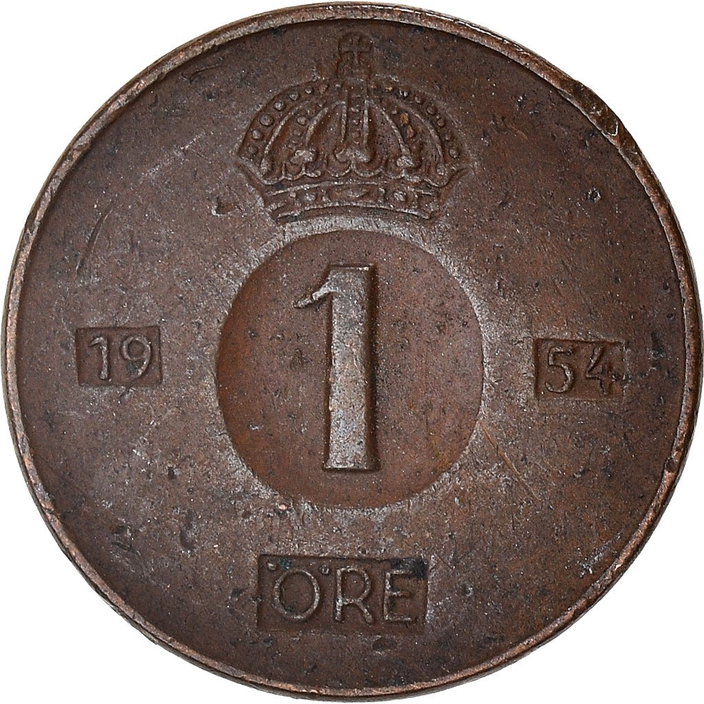 Monnaie, Suède, Ore, 1954