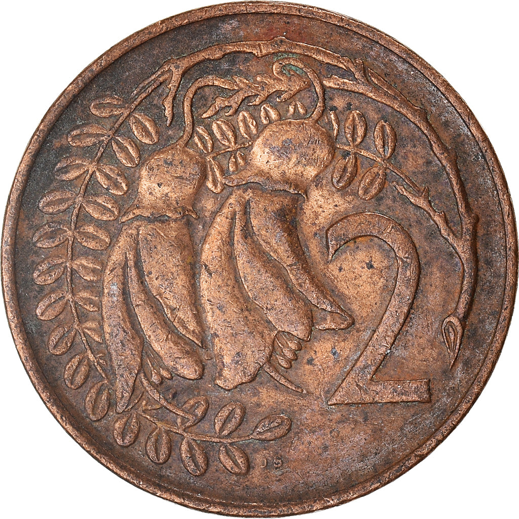 Moneta, Nuova Zelanda, 2 Cents, 1973
