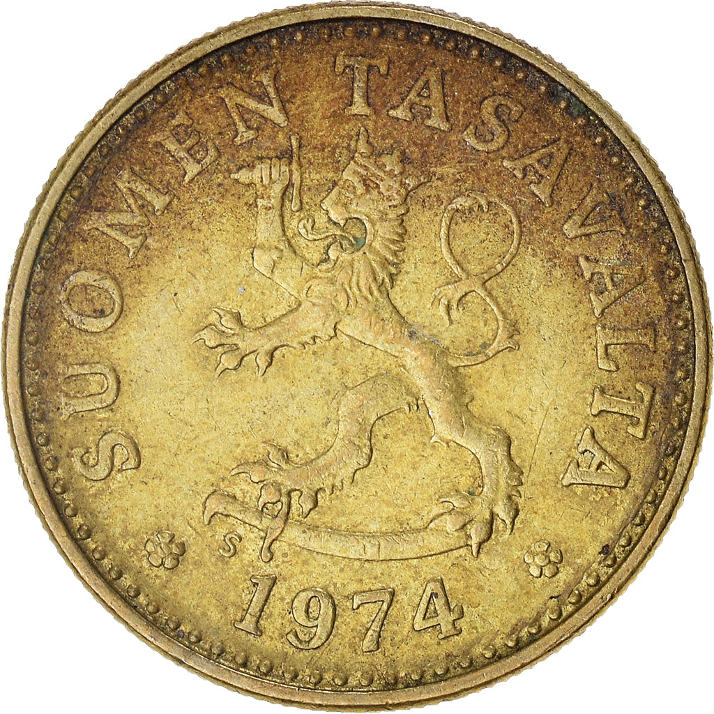 Moneda, Finlandia, 10 Pennia, 1974