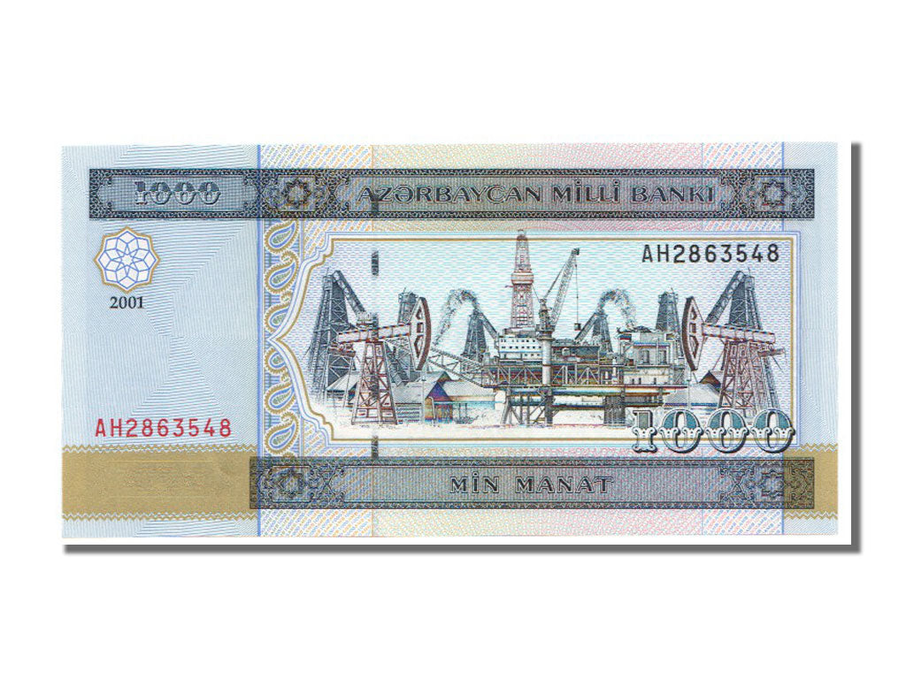 Banknot, Azerbejdżan, 1000 Manat, 2001, UNC(65-70)
