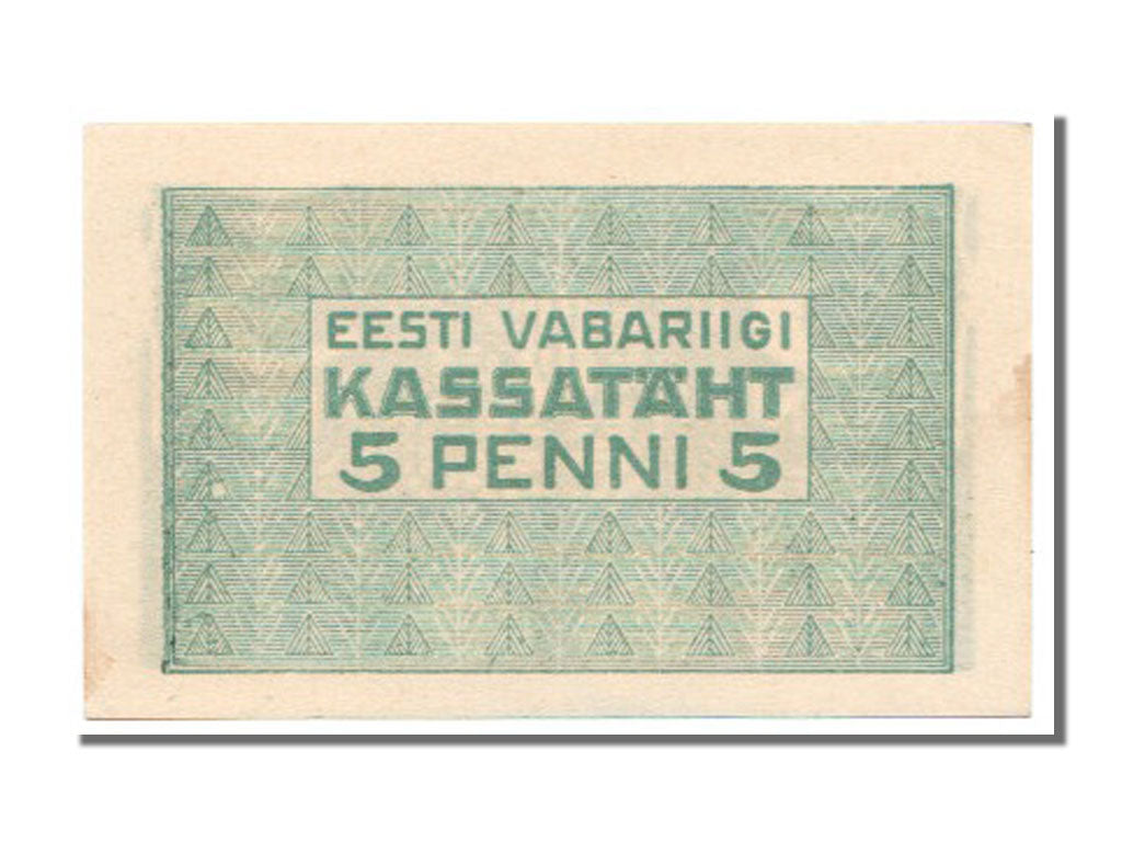 Banknote, Estonia, 5 Penni, 1919, KM:39a, UNC(65-70)
