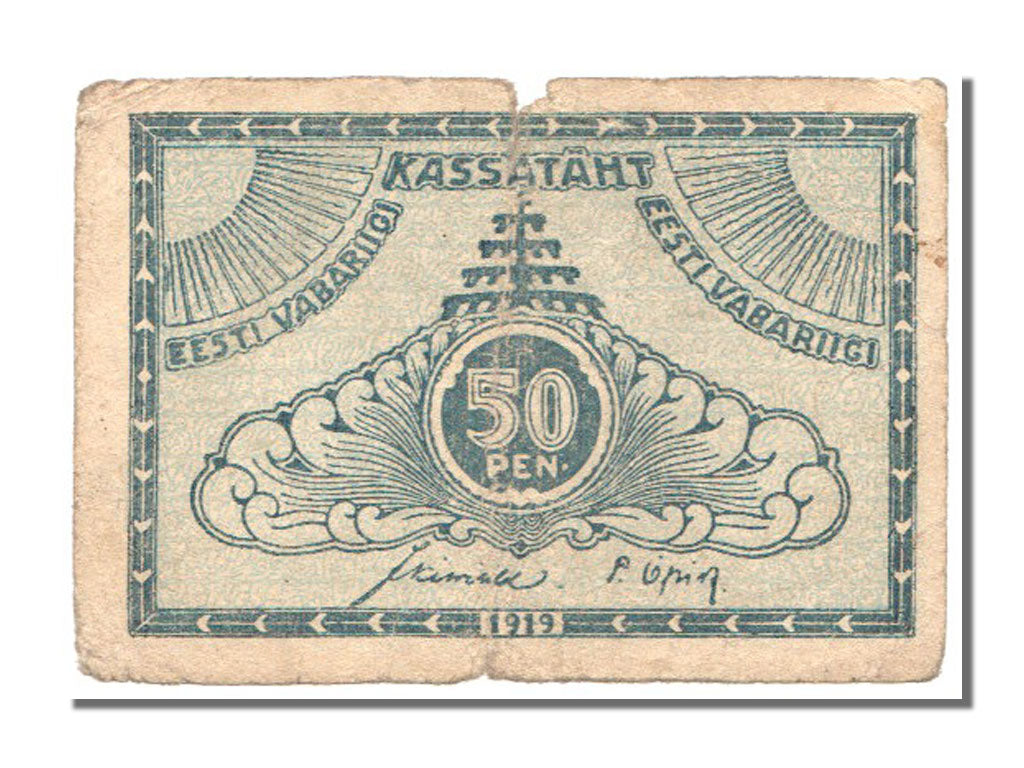 Banknote, Estonia, 50 Penni, 1919, VF(30-35)