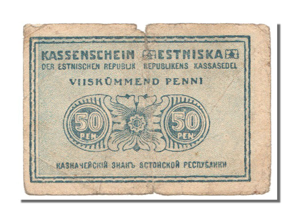 Banknote, Estonia, 50 Penni, 1919, VF(30-35)