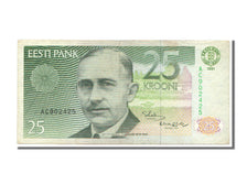 Estonia, 25 Krooni, 1991, EF(40-45), AC