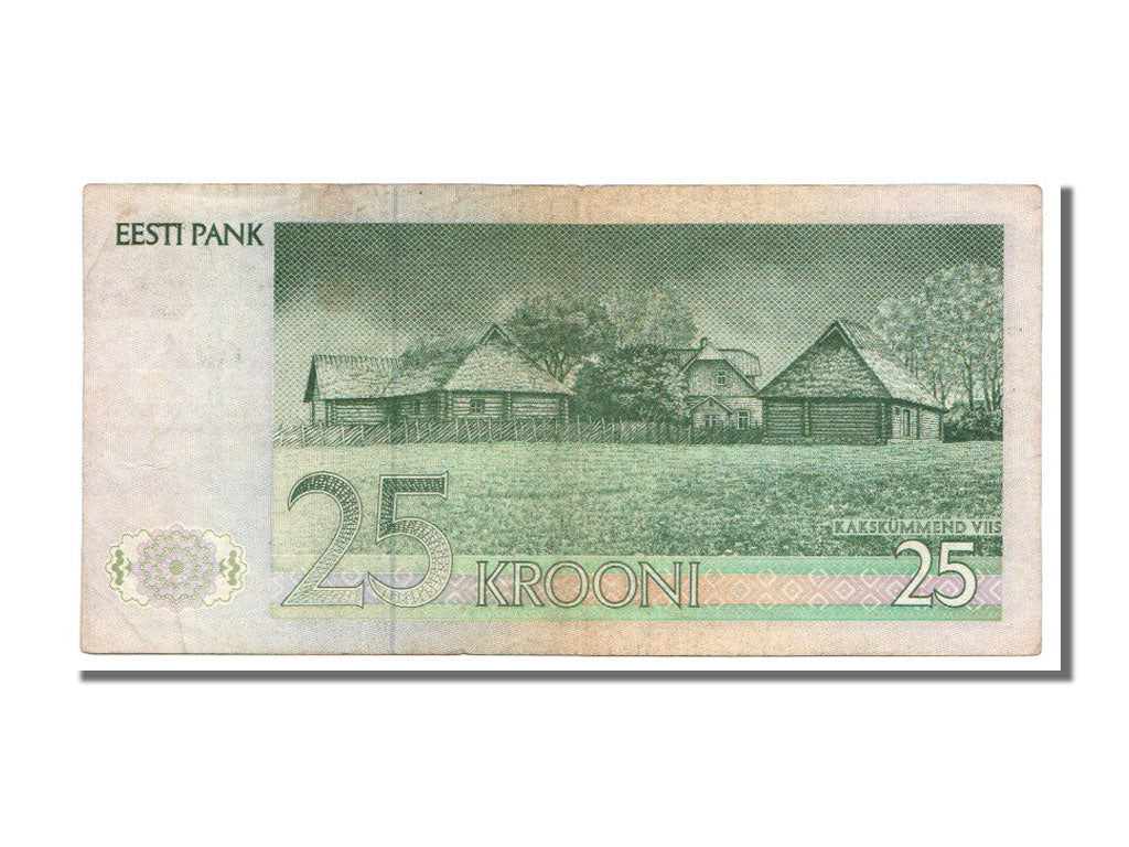 Estonia, 25 Krooni, 1991, EF(40-45), AC