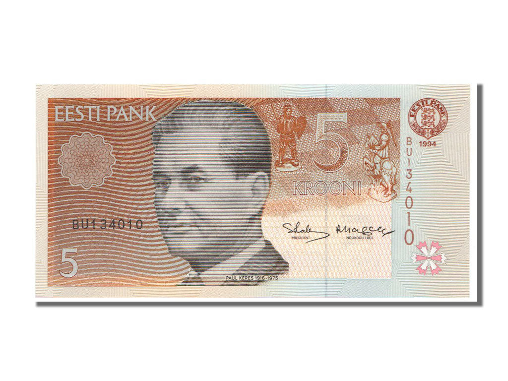 Estonia, 5 Krooni, 1994, KM #76a, UNC(65-70), BU