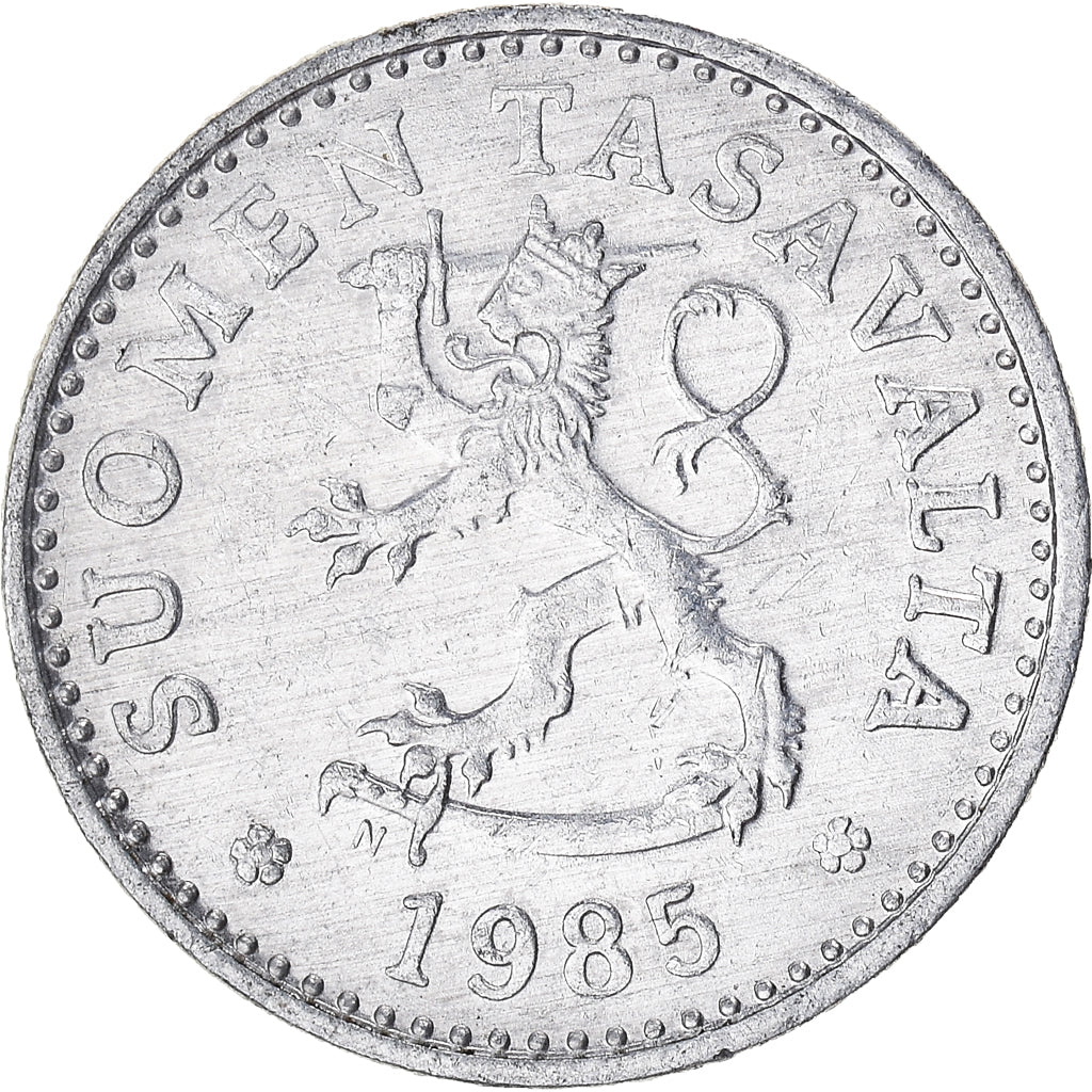 Moneda, Finlandia, 10 Pennia, 1985