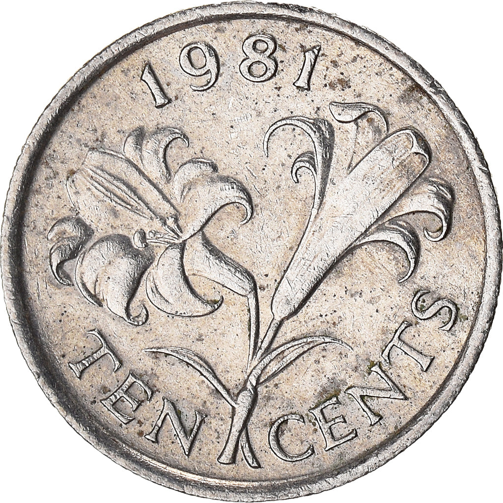 Coin, Bermuda, 10 Cents, 1981